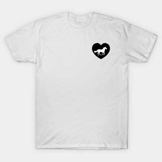 Horse Love | I Heart... T-Shirt by gillianembers